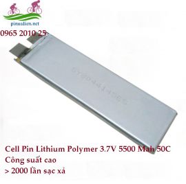 Cell Pin lithium polymer 3.7V- 5500mah-50C