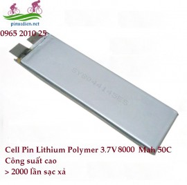 Cell Pin lithium polymer 3.7V-8000mah-50C