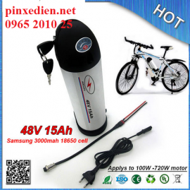 Pin xe đạp điện vỏ nhôm- phích nước