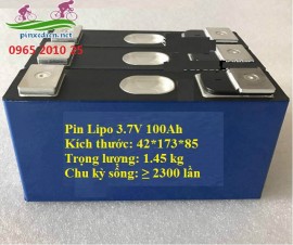 Cell pin Lipo 3.7V 100Ah