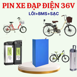 Pin xe đạp điện 36V 10Ah cho quãng đường 40 đến 50km/sạc