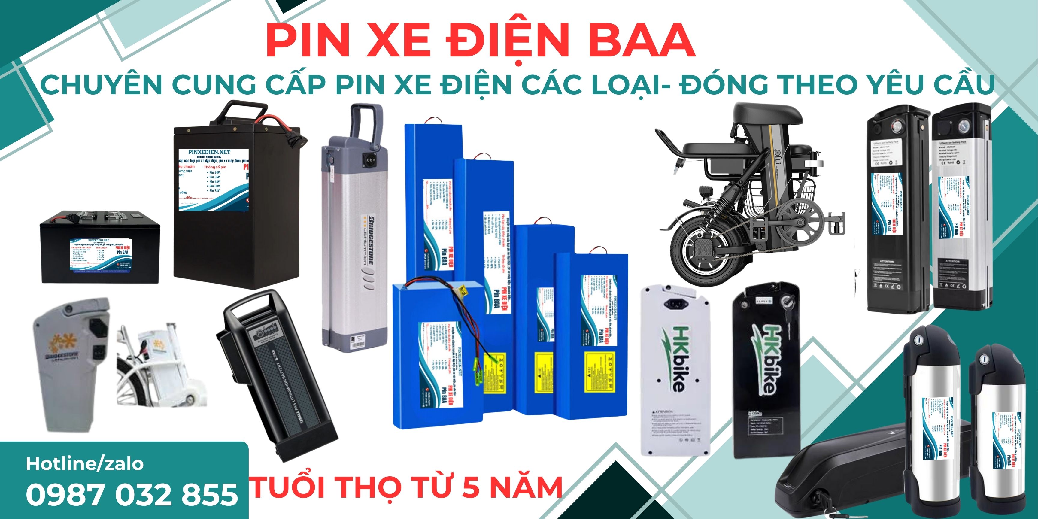 pin xe đạp điện các loại